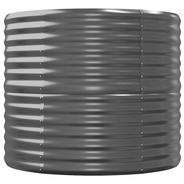 vidaXL Hochbeet Verzinkter Stahl 440x80x68 cm Anthrazit