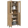 vidaXL Highboard 2 pcs Artisan-Eiche Holzwerkstoff