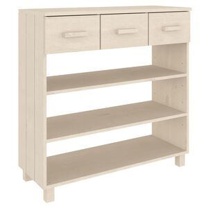 vidaXL Konsolentisch HAMAR Honigbraun 90x35x90 cm Massivholz Kiefer