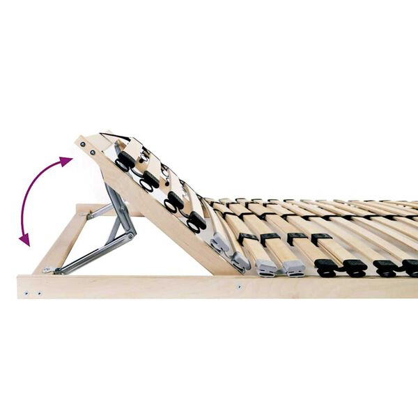 vidaXL Bett-Lattenrost Braun 80 x 190 cm Massivholz Buche