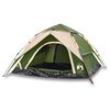vidaXL Kuppel-Campingzelt 4 Personen Gr&uuml;n Quick Release