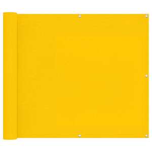 vidaXL Balkonsichtschutz 90 x 200 cm Oxford-Stoff Rechteckig Gelb