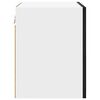 vidaXL H&auml;ngeschrank mit T&uuml;r Schwarze Eiche und Wei&szlig; 40 x 31 x 40 cm