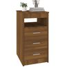 vidaXL Sideboard mit Schubladen Braun Eichen-Optik 40x50x76 cm
