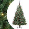 vidaXL K&uuml;nstlicher klappbarer Weihnachtsbaum Gr&uuml;n 150 cm