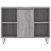 vidaXL Badschrank Grau Sonoma 80x33x60 cm Holzwerkstoff