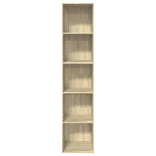 vidaXL B&uuml;cherregal Sonoma-Eiche 40x30x189 cm Holzwerkstoff