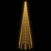 vidaXL LED-Weihnachtsbaum f&uuml;r Fahnenmast Warmwei&szlig; 310 LEDs 300 cm