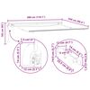 vidaXL Einziehbare Markise mit Hellgrau 300 x 250 cm Stoff