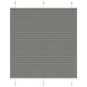 vidaXL Plissee Anthrazit 115x150 cm Stoffbreite 114,4 cm Polyester