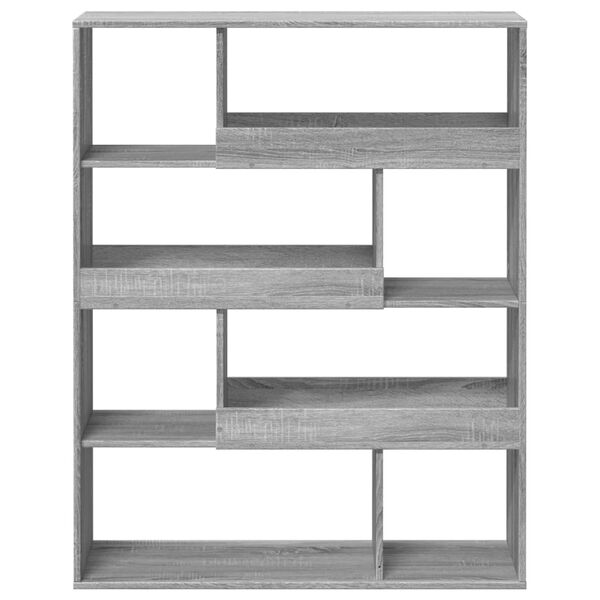 vidaXL B&uuml;cherregal Grau Sonoma 100x33x125,5 cm Holzwerkstoff
