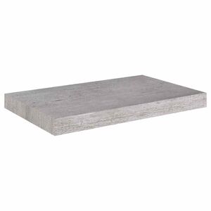 vidaXL Schweberegal Betongrau 50x23,5x3,8 cm MDF