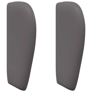 vidaXL Kopfteil Ohr Dunkelgrau PVC