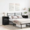 vidaXL Nachttisch 2 pcs Schwarz Eichen-Optik 40 x 35 x 65 cm