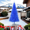 vidaXL Künstlicher Weihnachtsbaum mit Ständer Blau 240 cm PVC