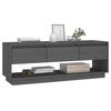 vidaXL TV-Schrank Grau 110,5x34x40 cm Massivholz Kiefer
