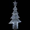 vidaXL Weihnachtsbaum mit 240 LEDs Kaltwei&szlig; 180 cm Acryl