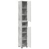 vidaXL Badezimmerschrank Beton Grau 30,5 x 30 x 195 cm Holzwerkstoff