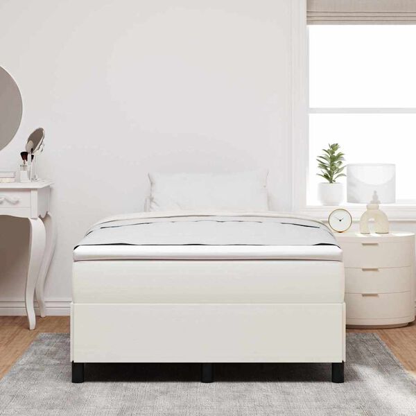 vidaXL Boxspringbett Creme 120 x 190 cm Cordstoff