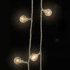 vidaXL Lichterkette Kugeln 40 m 400 LED Warmweiß 8 Funktionen