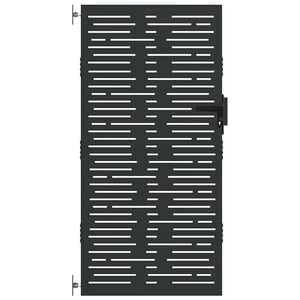 vidaXL Gartentor 85 x 200 cm Pulverbeschichteter Stahl Abschlie&szlig;bar