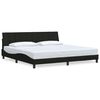 vidaXL Bettgestell ohne Matratze "Hanko" Schwarz 200x200 cm Stoff