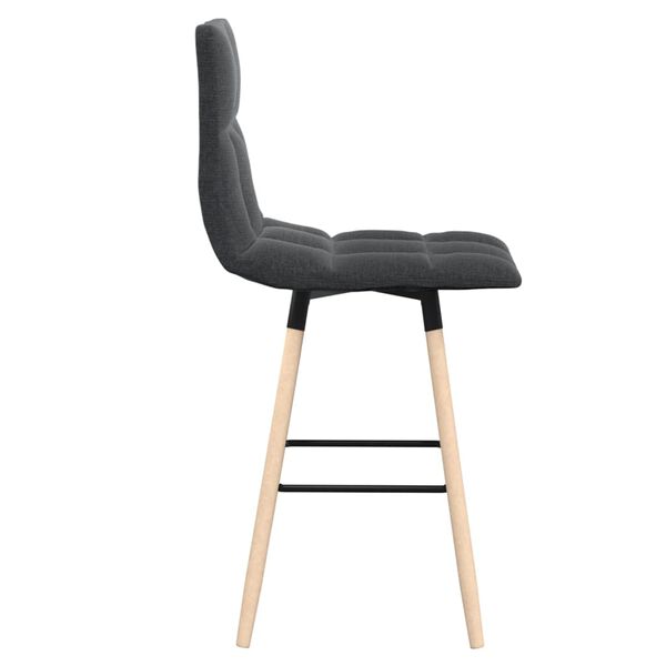 vidaXL Barhocker Dunkelgrau Stoff