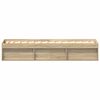 vidaXL Bettgestell Sonoma-Eiche 100x200 cm