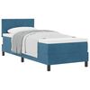 vidaXL Boxspringbett mit Matratze Dunkelblau 80 x 200 cm Samt