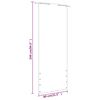 vidaXL Balkon-Sichtschutz Braun 80x240 cm Oxford-Gewebe