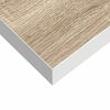 vidaXL Schweberegale 2 Stk. Eichen-Optik und Wei&szlig; 60x23,5x3,8 cm MDF