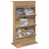 vidaXL Magazinregal Artisan-Eiche 70 x 41 x 126 cm Holzwerkstoff