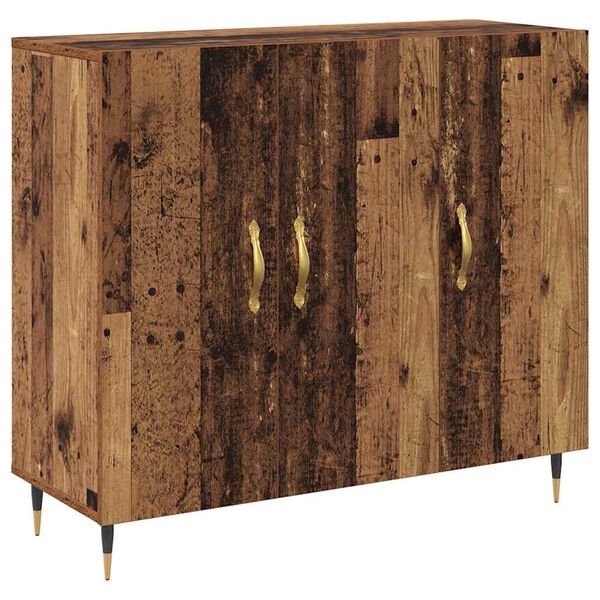 vidaXL Sideboard Altholz 90 x 34 x 80 cm Holzwerkstoff