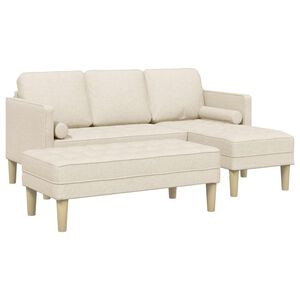 vidaXL Sofa Set 2 stk. Leinen Polyester