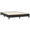 vidaXL Boxspringbett mit Matratze & LED Schwarz 160x210 cm Samt