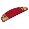 vidaXL Stufenmatten Selbstklebend 5 Stk. 65x21x4 cm Rot