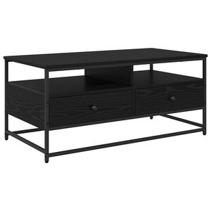 vidaXL Couchtisch Schwarz Eichen-Optik 100 x 51 x 45 cm Holzwerkstoff