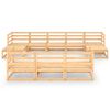 vidaXL 10-tlg. Garten-Lounge-Set Massivholz Kiefer