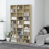 vidaXL CD-Schrank Sonoma-Eiche 102x23x177,5 cm Holzwerkstoff