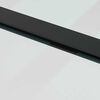 vidaXL Schiebetür mit Beschlag Schwarz 76x205 cm ESG-Glas