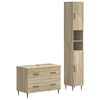 vidaXL 2-teiliges Badezimmer Schrank Set HAARLEM Sonoma-Eiche
