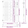 vidaXL Gartentor 85x75 cm Cortenstahl Baum-Design