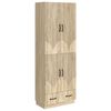 vidaXL Schrankset 2 pcs Sonoma-Eiche Holzwerkstoff