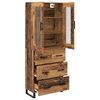 vidaXL Highboard mit Schubladen 2 pcs Altholz Holzwerkstoff