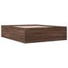 vidaXL Bettgestell Braun Eichen-Optik 160x200 cm Holzwerkstoff