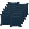 vidaXL Kissenbezug 12 stk. HOUTEN Blau 40 x 40 cm Mikrofaser Fleece