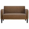 vidaXL Zweisitzer-Sofa Braun 110 cm Kunstleder