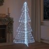 vidaXL Weihnachtsbaum mit 240 LEDs Kaltwei&szlig; 180 cm Acryl