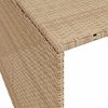 vidaXL M&auml;hroboter-Garage Beige 86x90x52/57 cm Poly Rattan