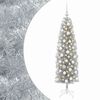 vidaXL K&uuml;nstlicher schmaler Weihnachtsbaum mit Weihnachtskugel 180 cm